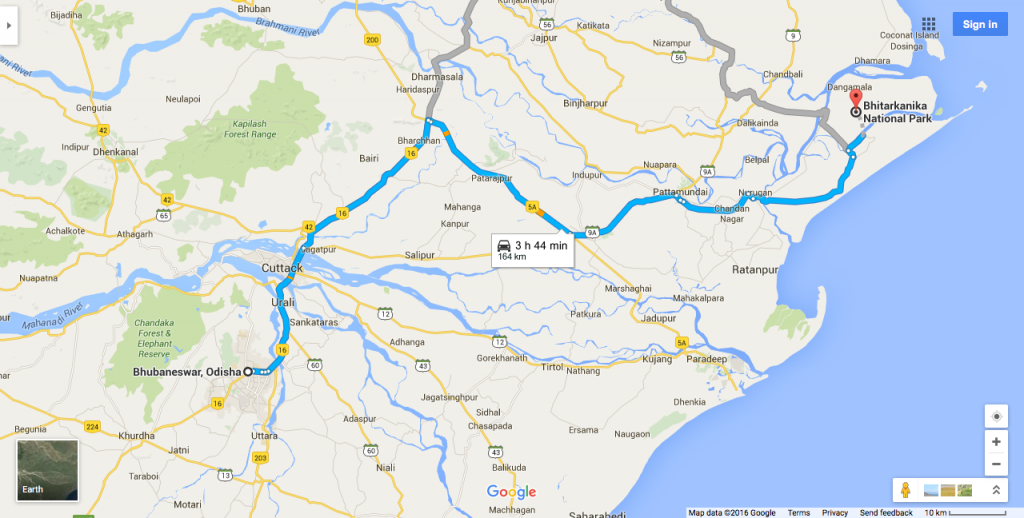 Bhubaneswar to Bhitarkanika National Park
